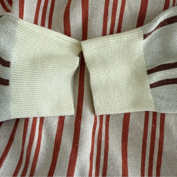 Club Monaco Birdseye Stripe V-Neck Sweater - Picture 5 of 11